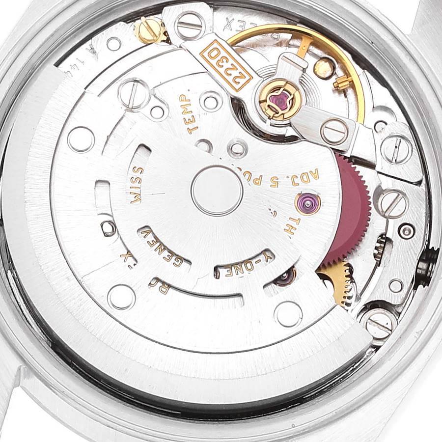 Rolex Oyster Perpetual Montre pour femme avec cadran en argent et cadran non date 76080 en vente 4