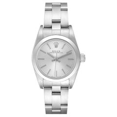 Rolex Oyster Perpetual Nondate Silver Dial Ladies Watch 76080