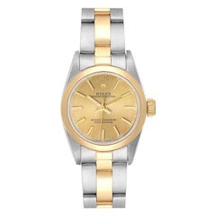 Rolex Oyster Perpetual NonDate Steel Yellow Gold Ladies Watch 67183