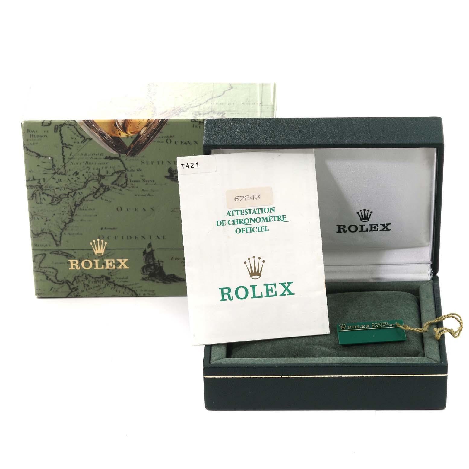 Rolex Oyster Perpetual NonDate Steel Yellow Gold Ladies Watch 67243 Box Papers 4