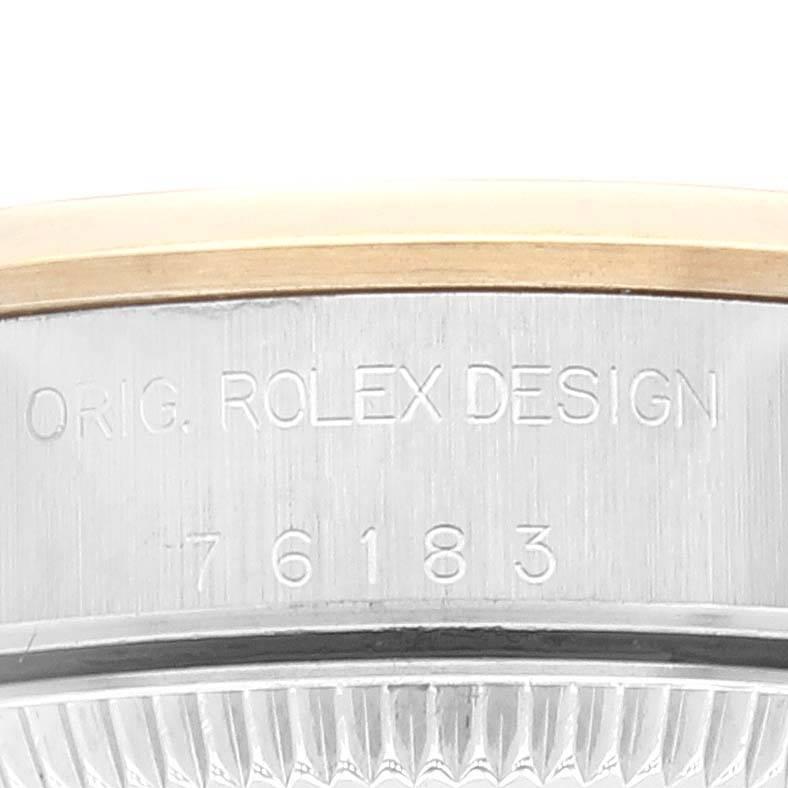 Rolex Oyster Perpetual Nondate Stahl Gelbgold Damenuhr 76183 3