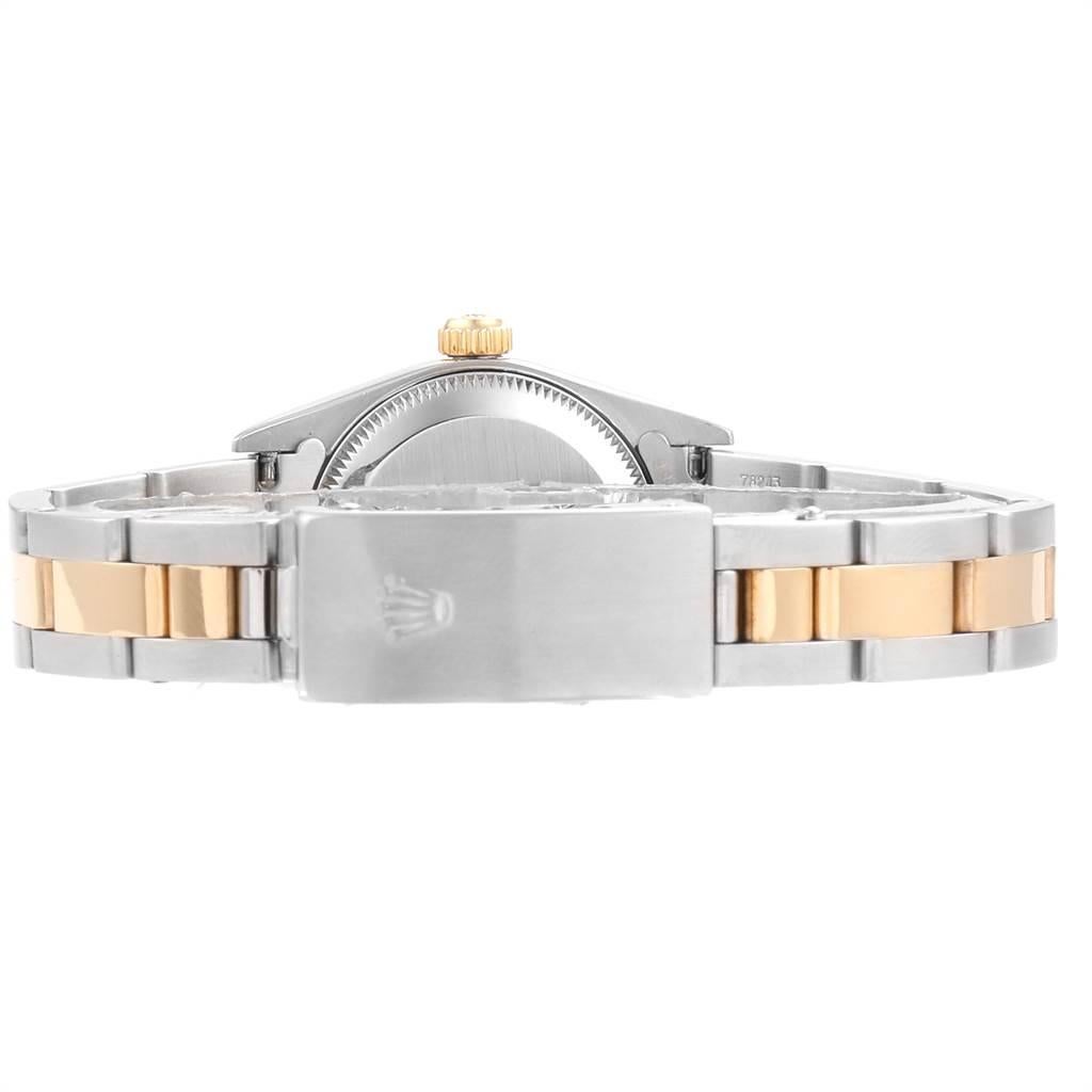 Rolex Oyster Perpetual nonDate Steel Yellow Gold Ladies Watch 76183 For Sale 5