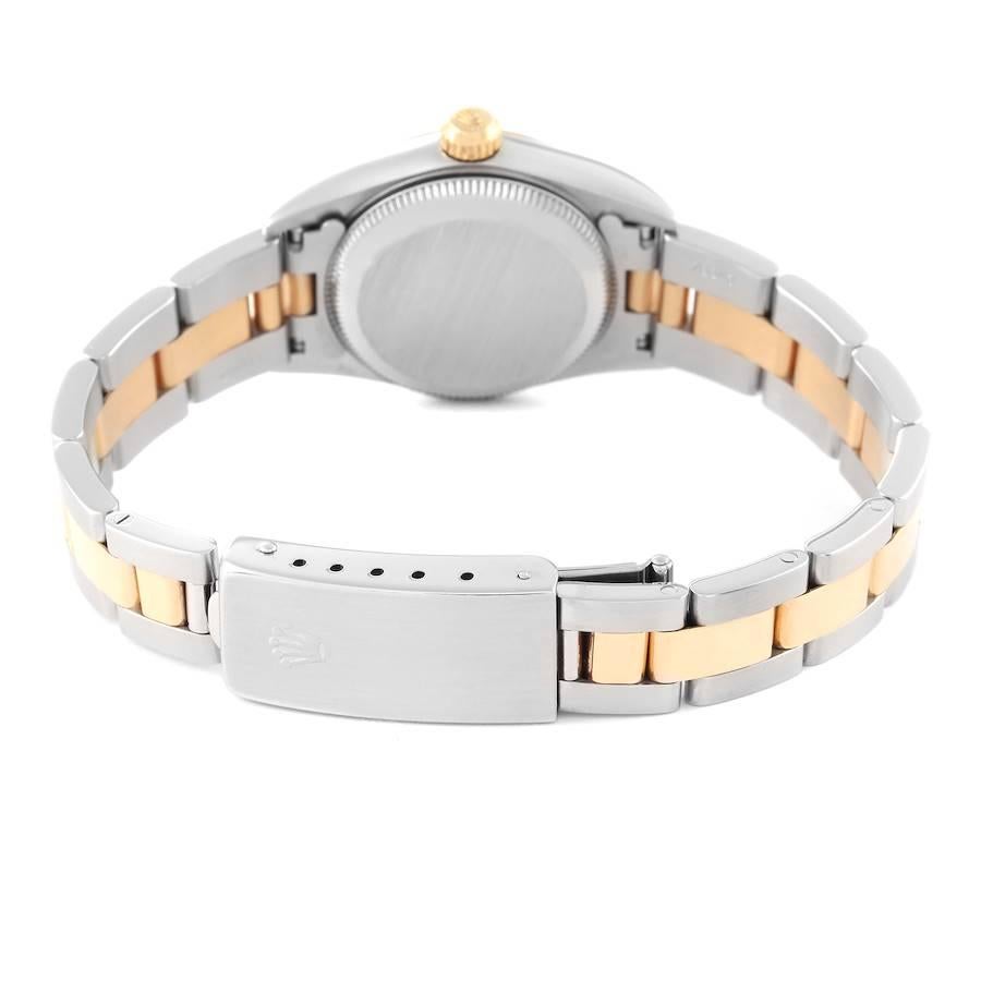 Rolex Oyster Perpetual Nondate Stahl Gelbgold Damenuhr 76183 6