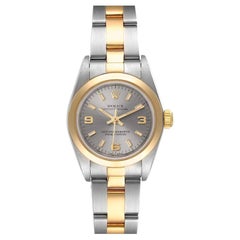 Rolex Oyster Perpetual Nondate Stahl Gelbgold Damenuhr 76183