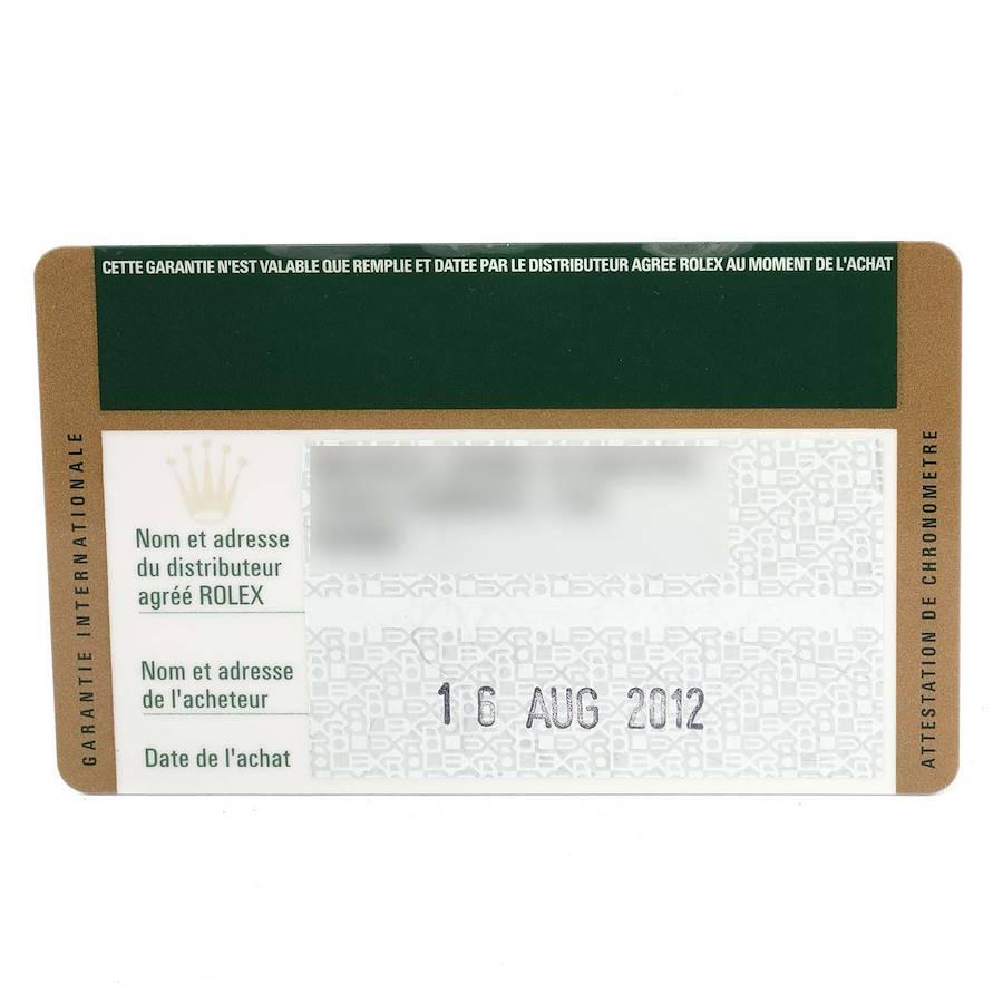 Rolex Oyster Perpetual Nondate Weißes Zifferblatt Damenuhr 176200 Box Card im Angebot 8