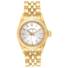 Rolex Oyster Perpetual NonDate Yellow Gold Ladies Watch 6719