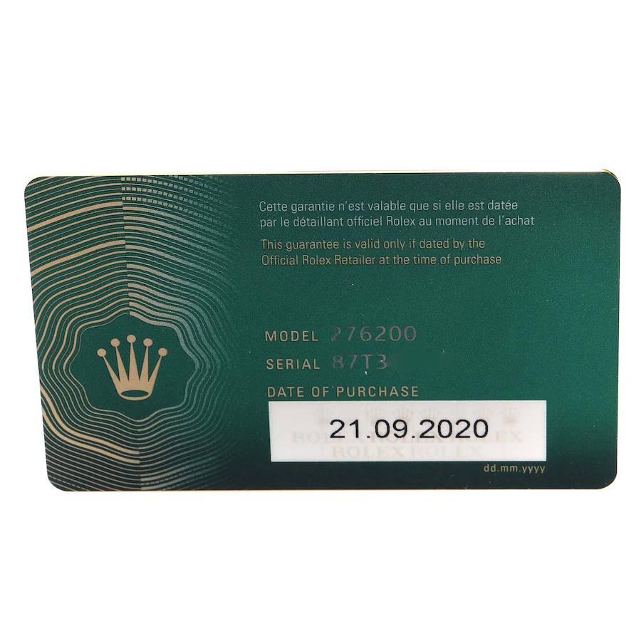 Rolex Oyster Perpetual Pink Dial Stahl Damenuhr 276200 Box Card 5