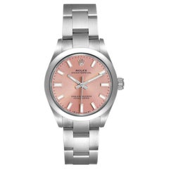 Rolex Oyster Perpetual Pink Dial Steel Ladies Watch 276200 Box Card