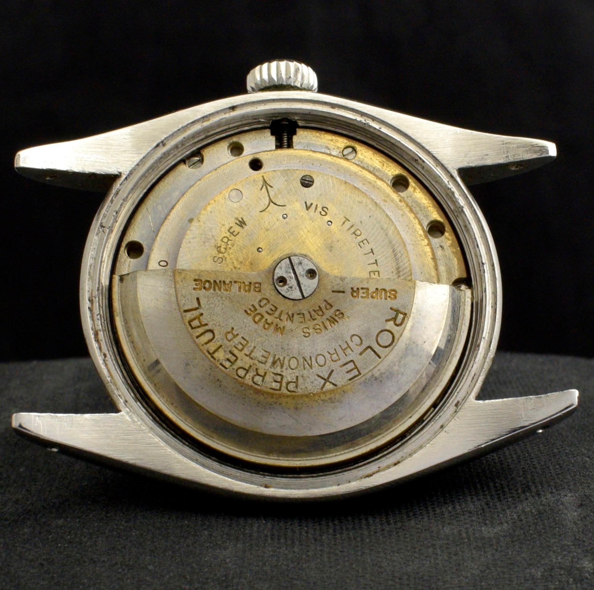 Rolex Oyster Perpetual Precision Big Bubbleback 6028 Steel Automatic Watch, 1952 For Sale 3