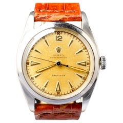 Rolex Oyster Perpetual Precision Big Bubbleback 6098 Stahl-Automatikuhr, 1952