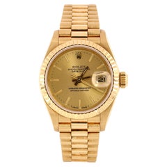 Rolex Oyster Perpetual President Datejust Automatic Watch Yellow Gold 26