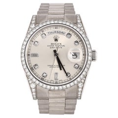 Rolex Oyster Perpetual President Day-Date Automatic Watch White Gold