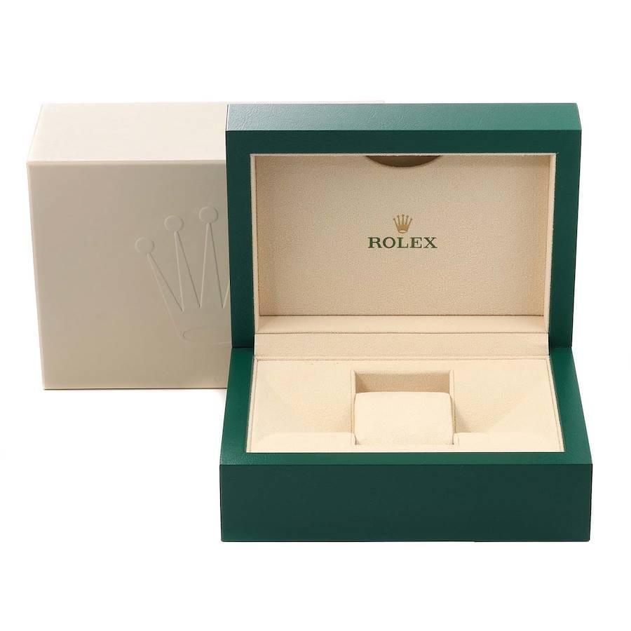 Rolex Oyster Perpetual Red Grape Dial Steel Mens Watch 114300 4