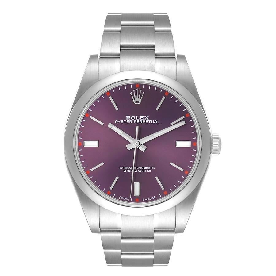 Rolex Oyster Perpetual Red Grape Dial 