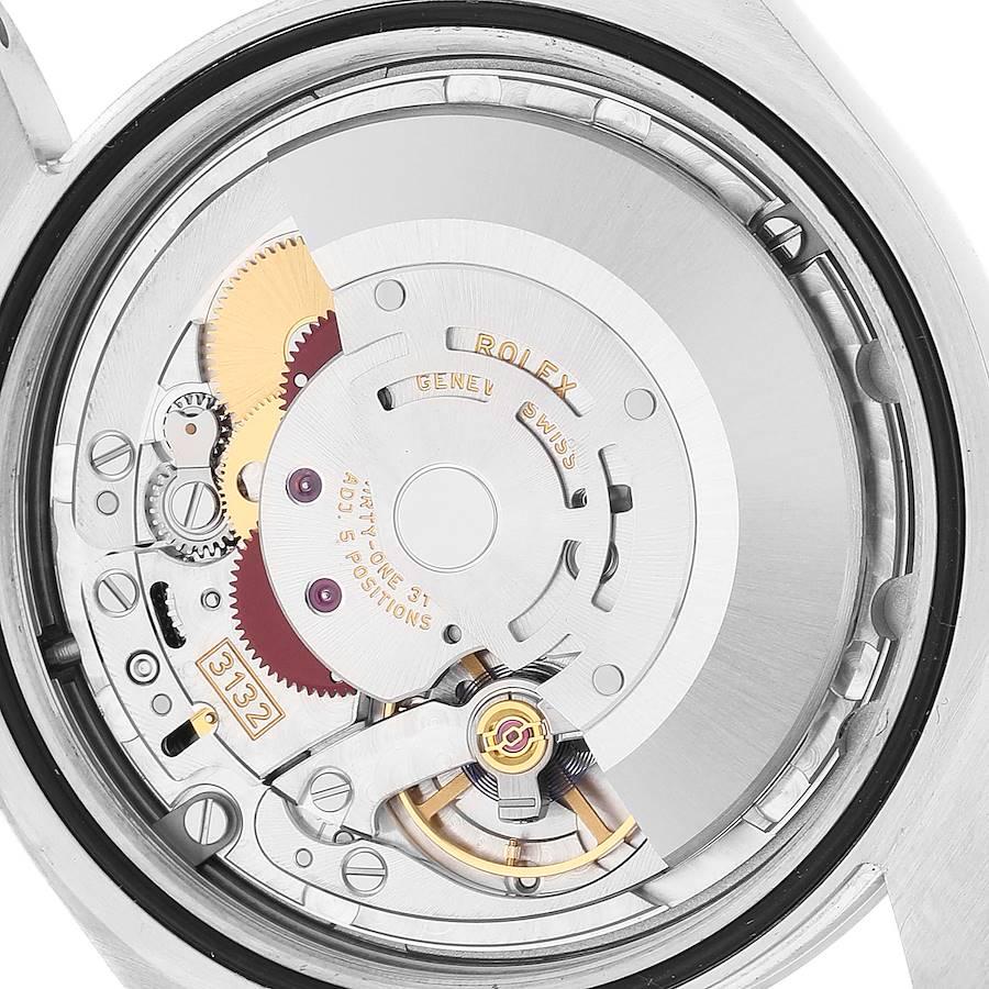 Rolex Oyster Perpetual Red Grape Dial Steel Mens Watch 114300 1