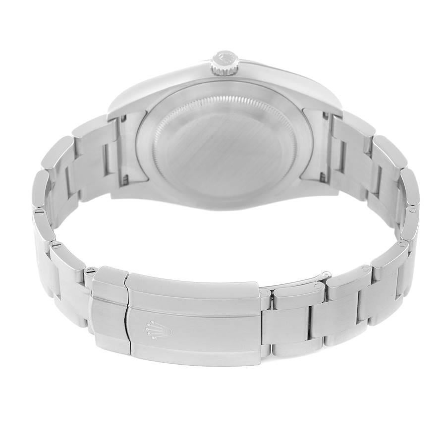 Rolex Oyster Perpetual Red Grape Dial Steel Mens Watch 114300 2