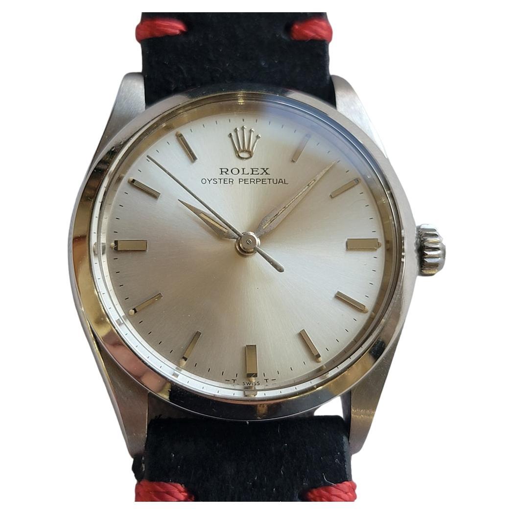 Rolex Oyster Perpetual Ref 1002 34mm Mens 1960s Vintage Automatic RA716