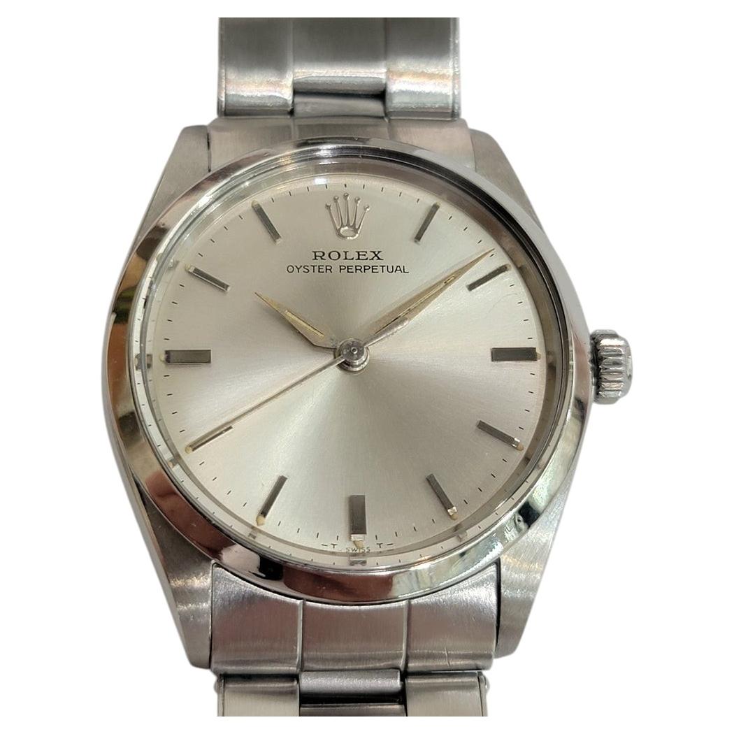 Rolex Oyster Perpetual ref 1002 All Original Mens 34mm 1960s Automatic RA716S