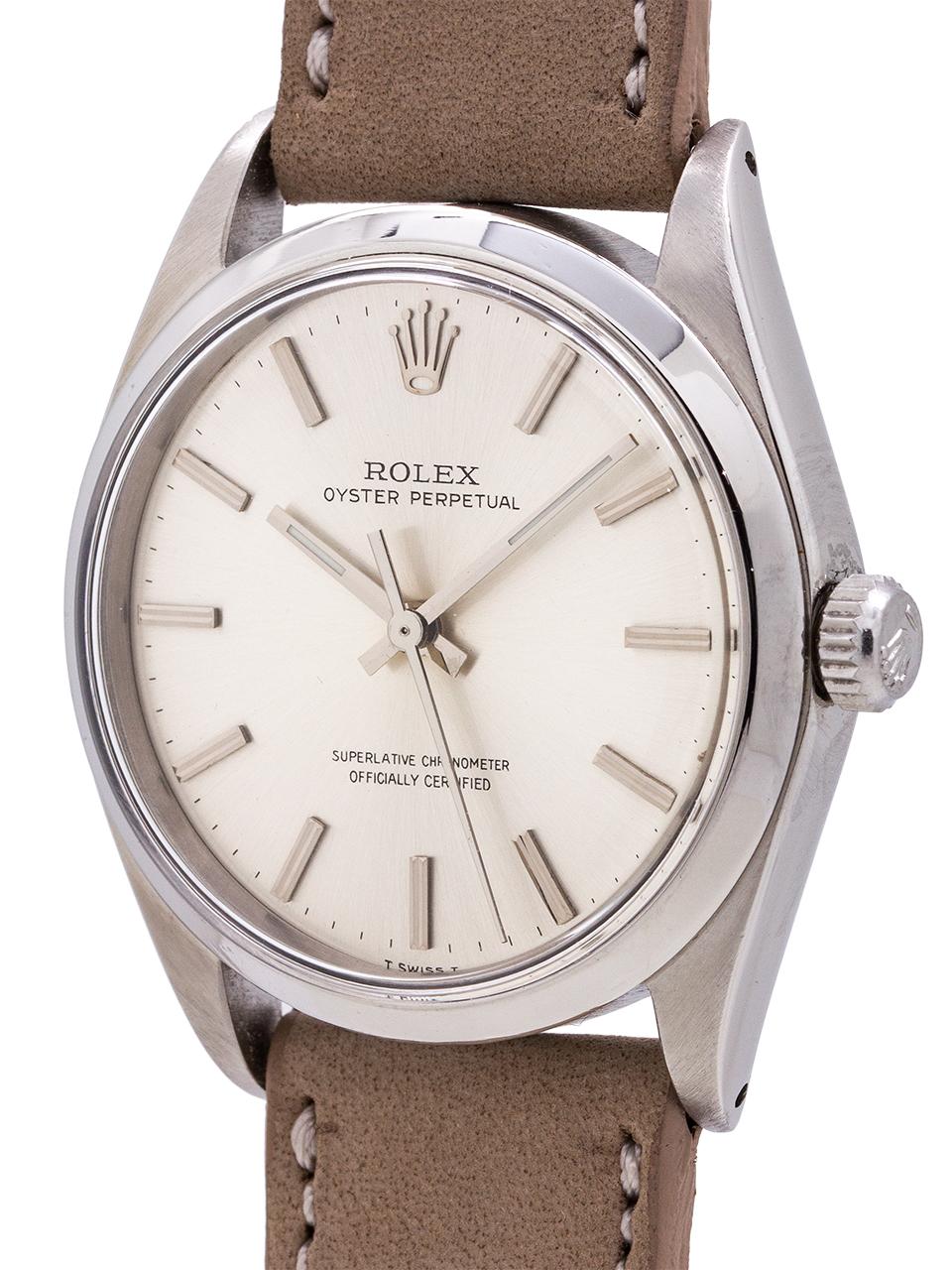 Rolex Oyster Perpetual Ref 1002 Chronometer, circa 1966 In Excellent Condition In West Hollywood, CA