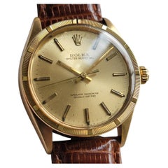 Rolex Oyster Perpetual Ref 1007 18k Solid Gold 1960s Mens 34mm Automatic RA438C