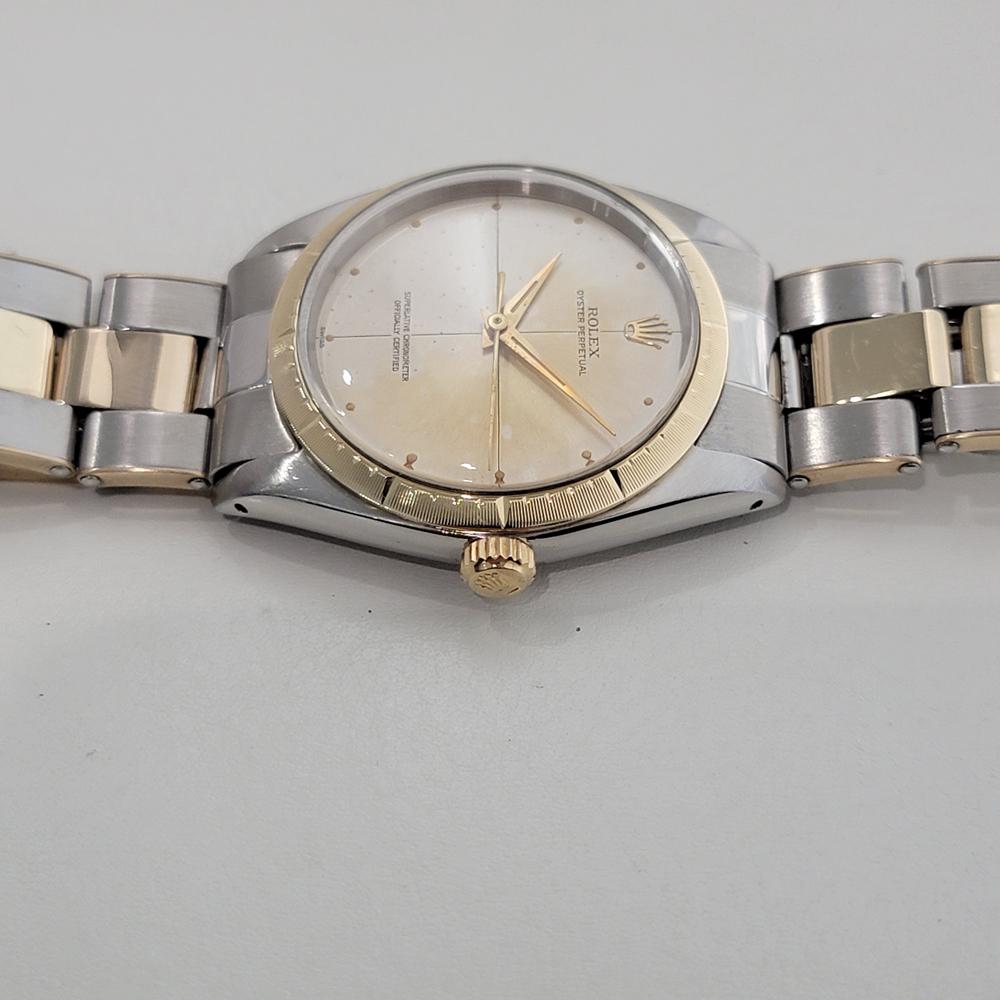 Rolex Oyster Perpetual Ref 1008 14k SS Herren Automatik 1960s Alle Original RA652 im Angebot 2