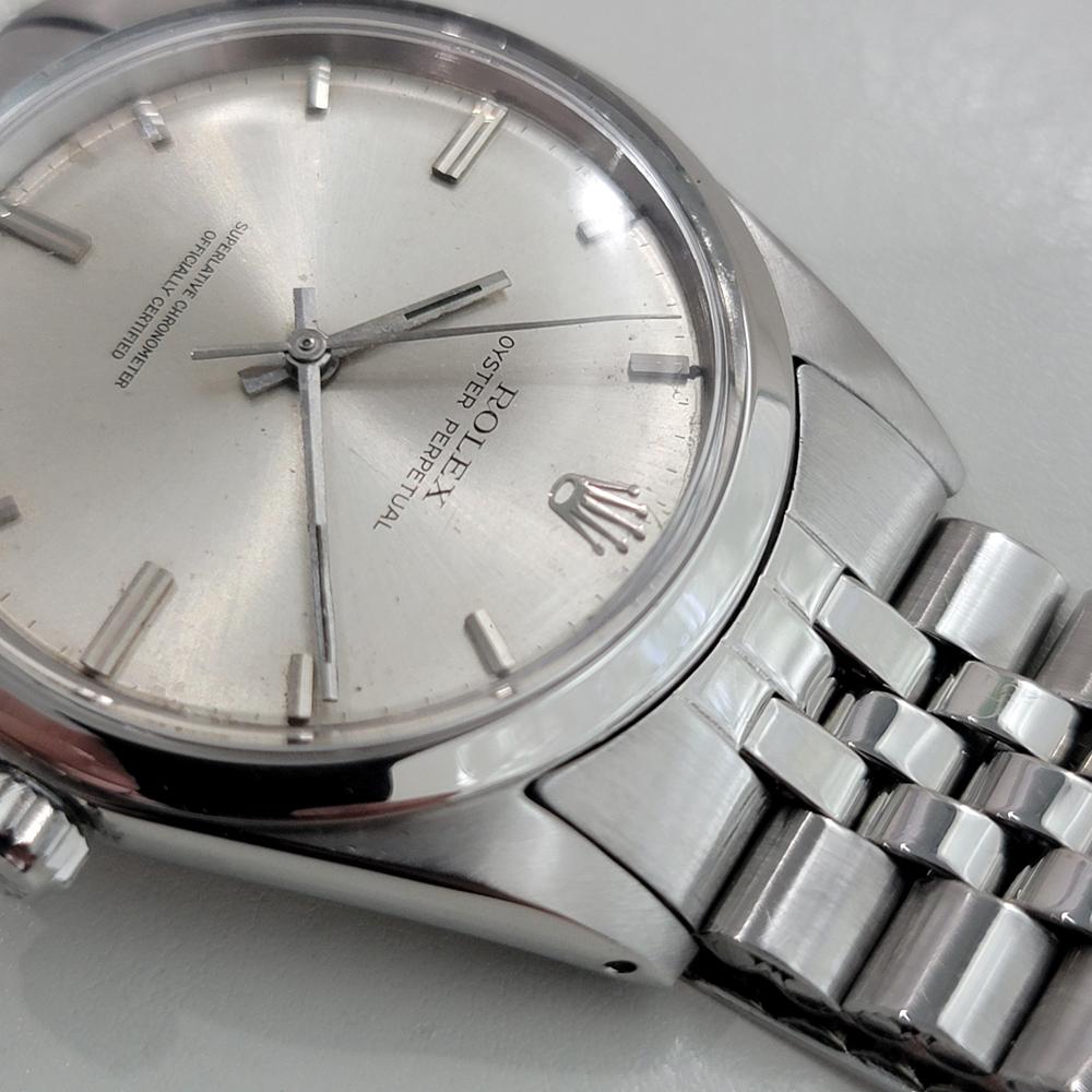 Rolex Oyster Perpetual Ref 1018 36mm Mens Automatic 1960s All Original RA538 en vente 2