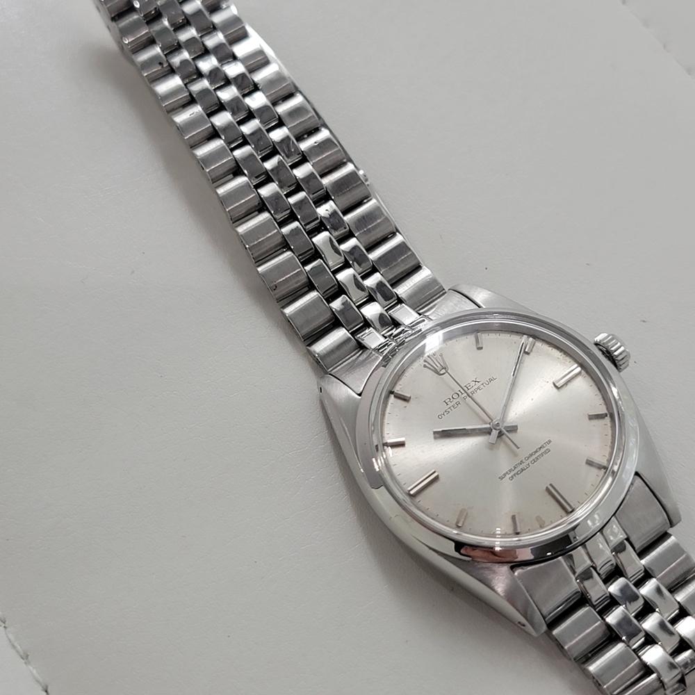 Rolex Oyster Perpetual Ref 1018 36mm Mens Automatic 1960s All Original RA538 en vente 3