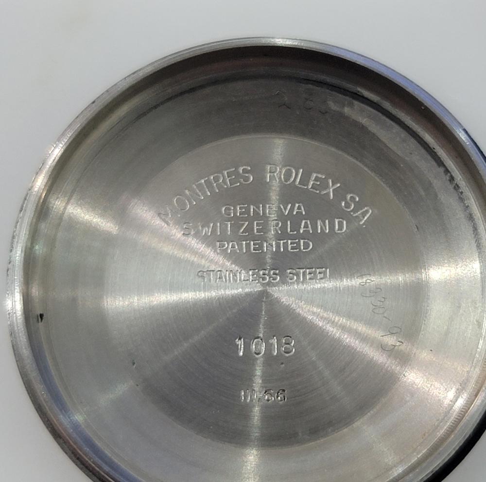 Rolex Oyster Perpetual Ref 1018 36mm Mens Automatic 1960s Vintage Swiss RA538B For Sale 8
