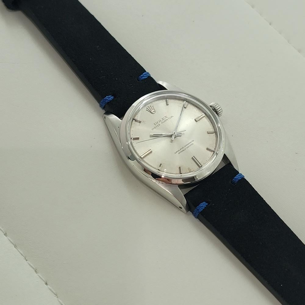 Rolex Oyster Perpetual Ref 1018 36mm Mens Automatic 1960s Vintage Swiss RA538B For Sale 3