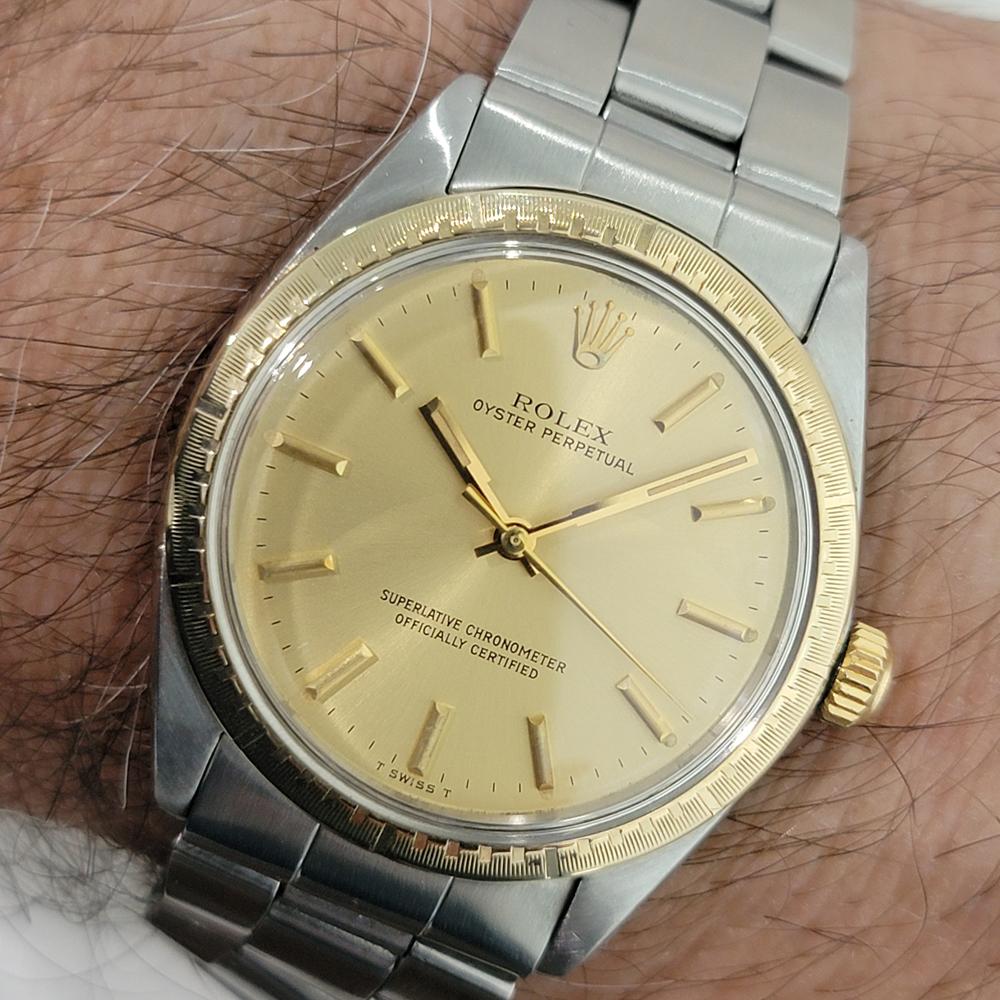 Rolex Oyster Perpetual Ref 1038 35mm 14k SS Mens Automatic 1960s Vintage By RA567 im Angebot 10