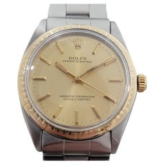 Rolex Oyster Perpetual Ref 1038 35mm 14k SS Mens Automatic 1960s Vintage RA567