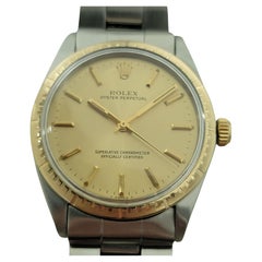 Rolex Oyster Perpetual Ref 1038 35mm 14k SS Mens Automatic 1960s Vintage RA567