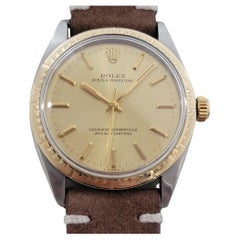 Rolex Oyster Perpetual Ref 1038 35mm 14k SS Mens Automatic 1960s Vintage RA567B