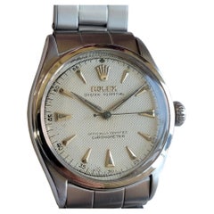 Rolex Oyster Perpetual Ref 6084 Mens 1950s 34mm Automatic Bubble Back RA715