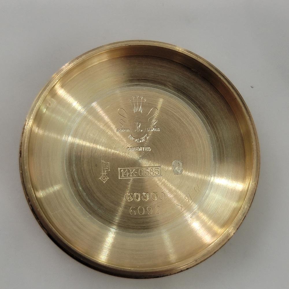 Rolex Oyster Perpetual Ref 6094 Oro macizo 14k Hombre 1950 Automático RA657 en venta 8