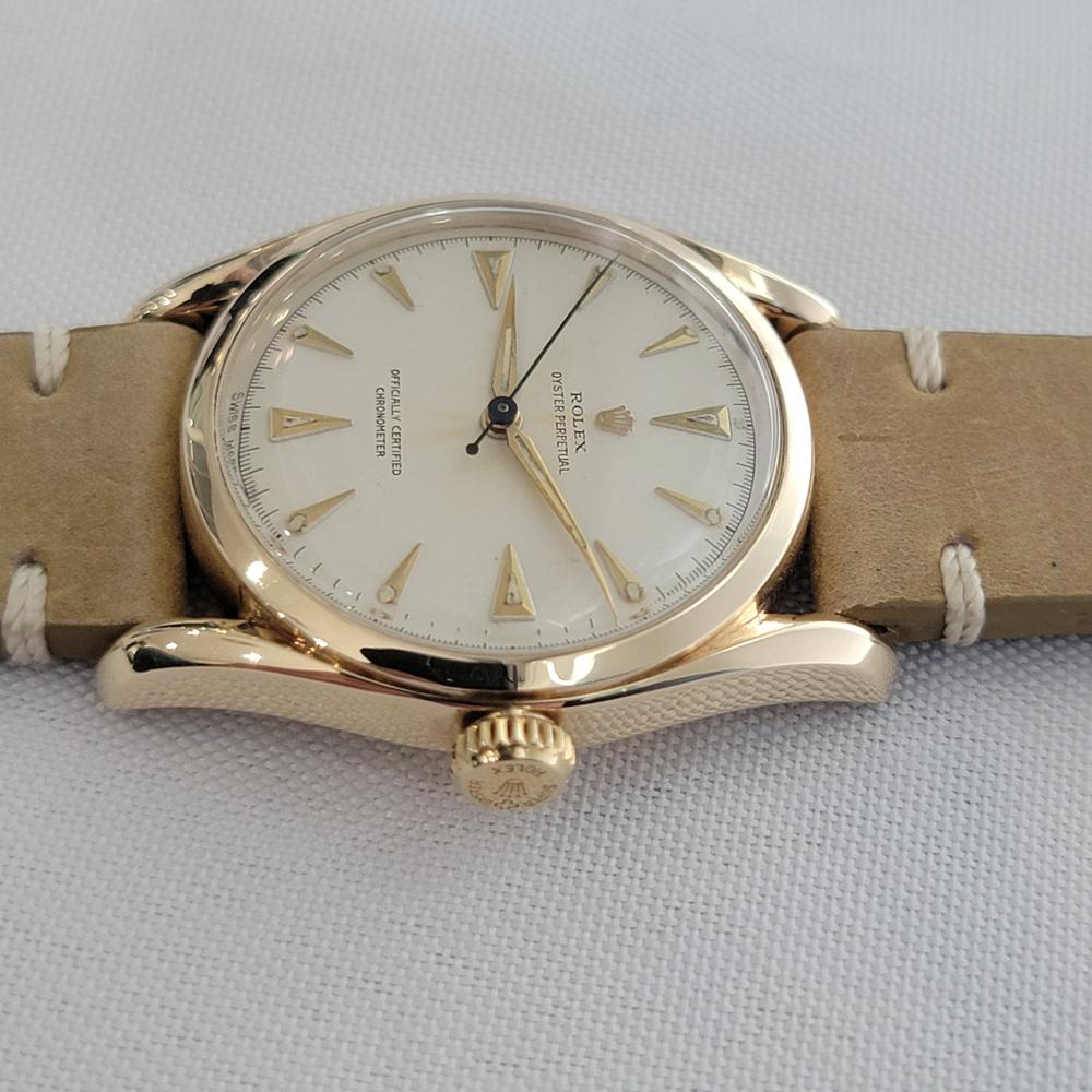 Rolex Oyster Perpetual Ref 6094 Oro macizo 14k Hombre 1950 Automático RA657 en venta 1