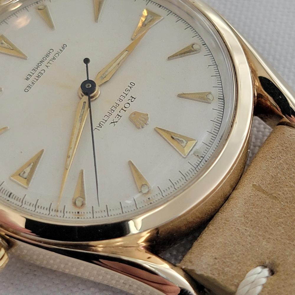 Rolex Oyster Perpetual Ref 6094 Oro macizo 14k Hombre 1950 Automático RA657 en venta 2