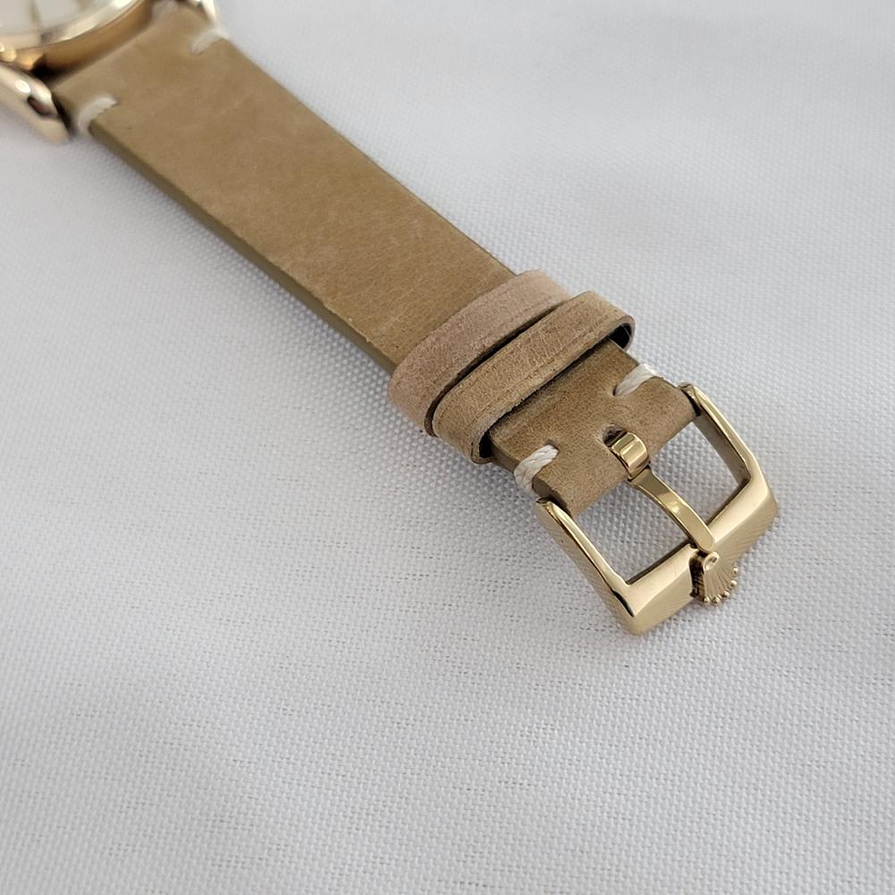 Rolex Oyster Perpetual Ref 6094 Oro macizo 14k Hombre 1950 Automático RA657 en venta 4