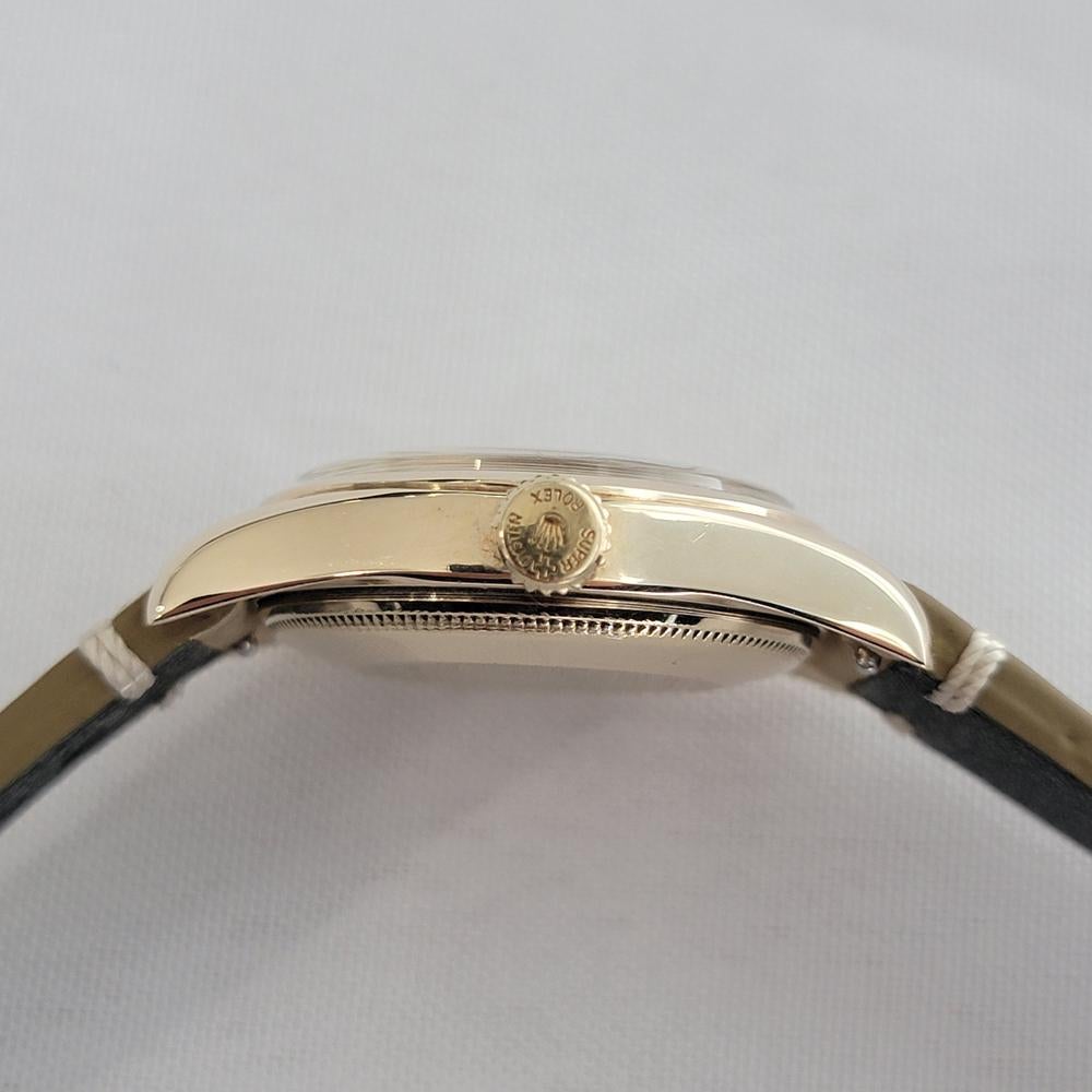 Rolex Oyster Perpetual Ref 6094 Oro macizo 14k Hombre 1950 Automático RA657 en venta 5