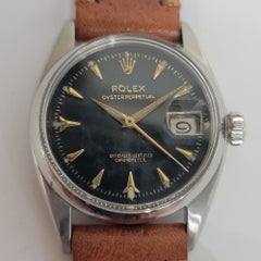 Rolex Oyster Perpetual Ref 6530 1950s Hombre 34mm Automático c Ruleta Fecha RA765B