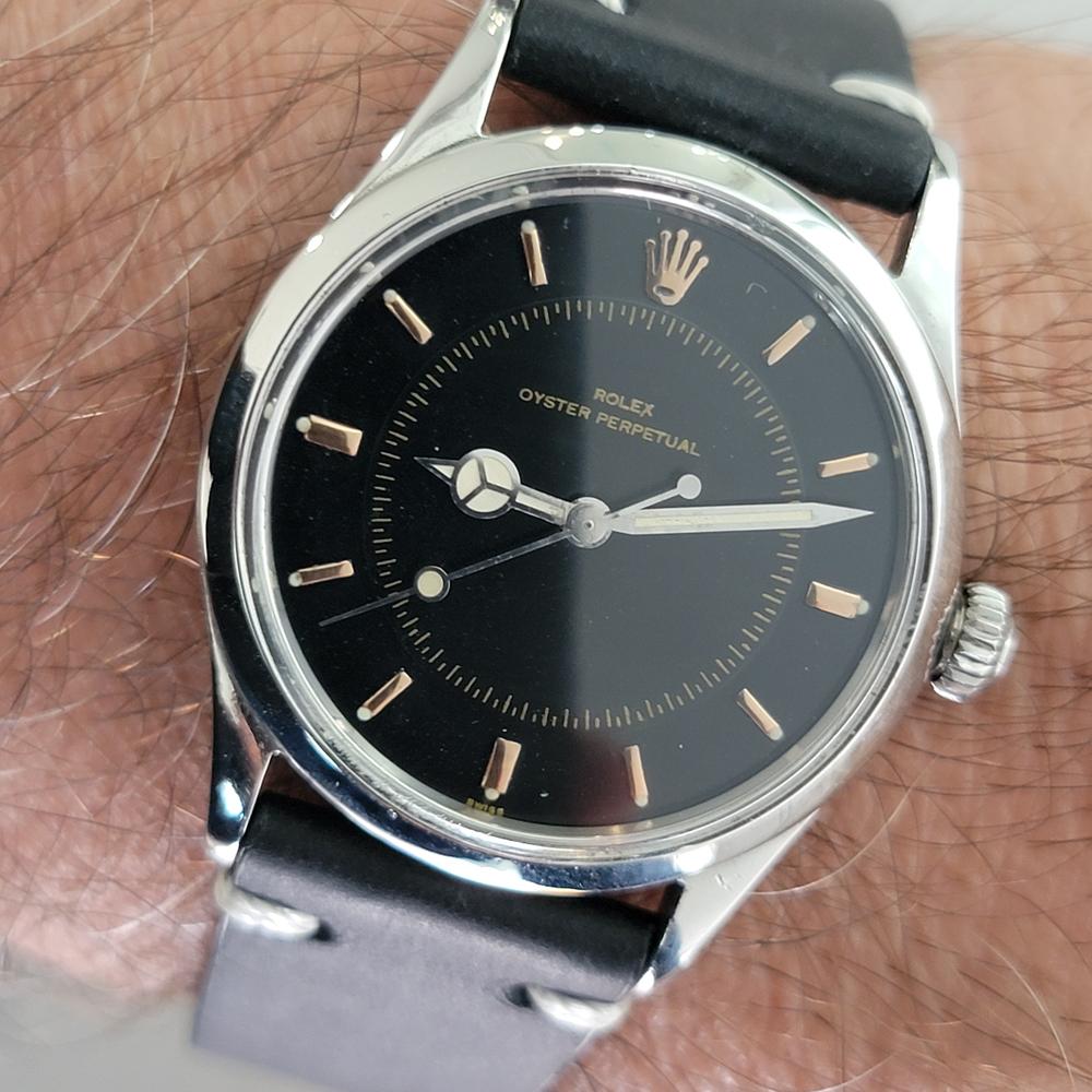 Rolex Oyster Perpetual Ref 6532 Mens 1950s 34mm Vintage Automatic RA662 en vente 9