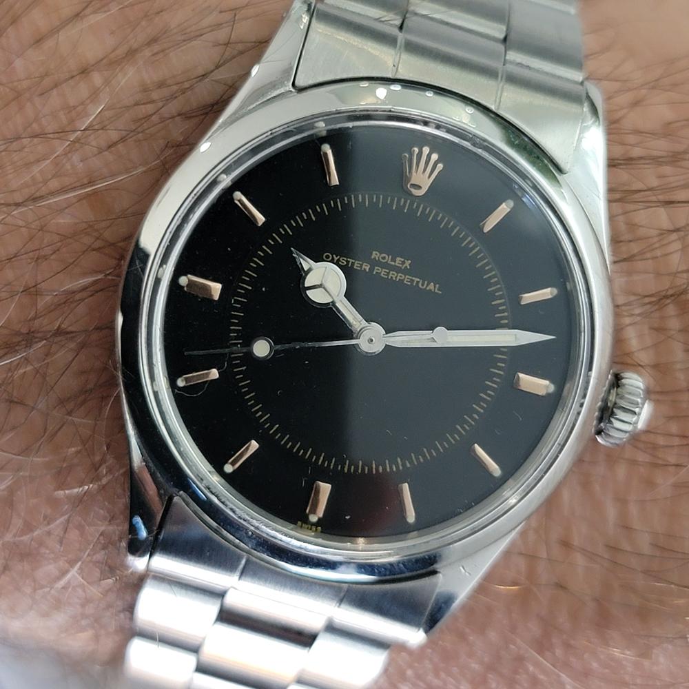 Rolex Oyster Perpetual Ref 6532 Hombre 1950s 34mm Vintage Automático RA662 en venta 10