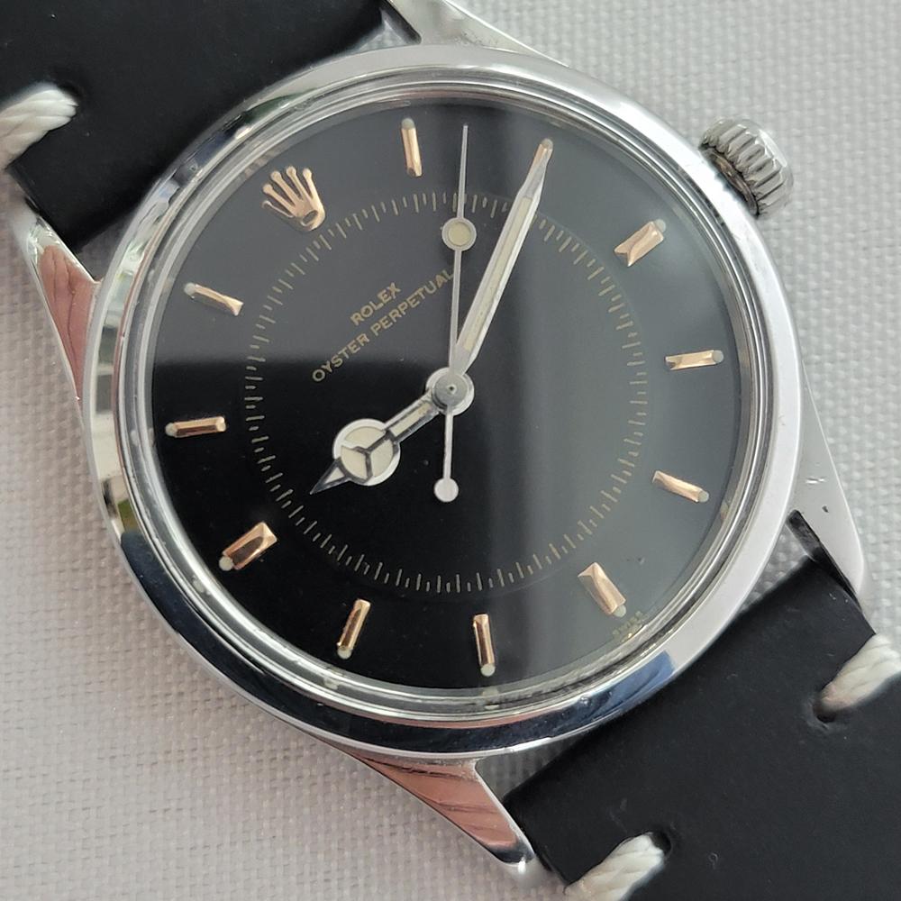 Rolex Oyster Perpetual Ref 6532 Mens 1950s 34mm Vintage Automatic RA662 Excellent état - En vente à Beverly Hills, CA