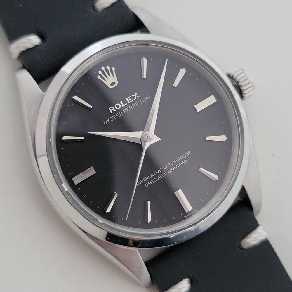 Rolex Oyster Perpetual Ref 6564 34mm Mens Automatic 1950s Rare Vintage RA532B en Excelente estado para la venta en Beverly Hills, CA