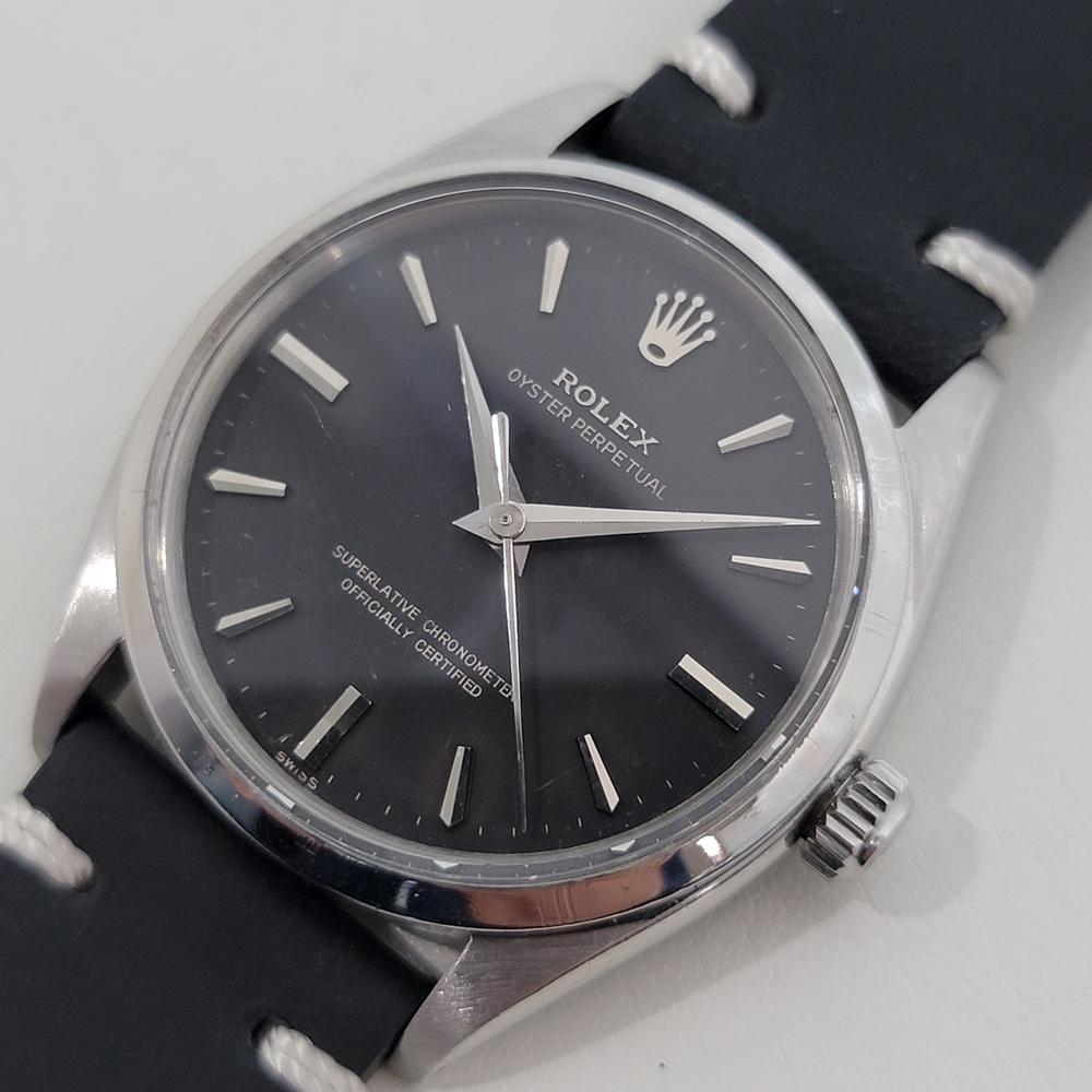 De los hombres Rolex Oyster Perpetual Ref 6564 34mm Mens Automatic 1950s Rare Vintage RA532B en venta