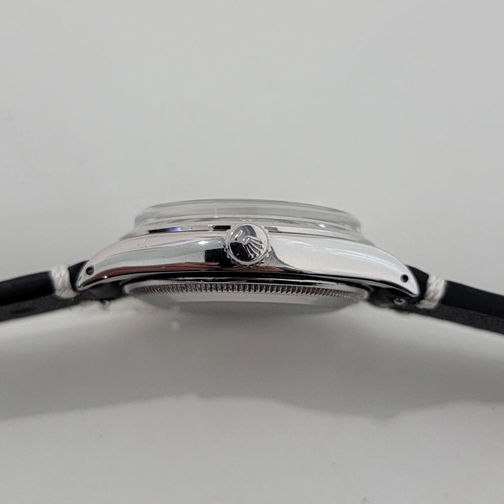 Rolex Oyster Perpetual Ref 6564 34mm Mens Automatic 1950s Rare Vintage RA532B en venta 4