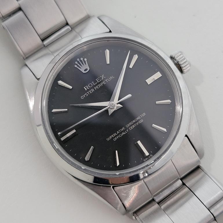 Rolex Oyster Perpetual Ref 6564 34mm Hombre Automático Gay Freres 1950s RA532 en Excelente estado para la venta en Beverly Hills, CA