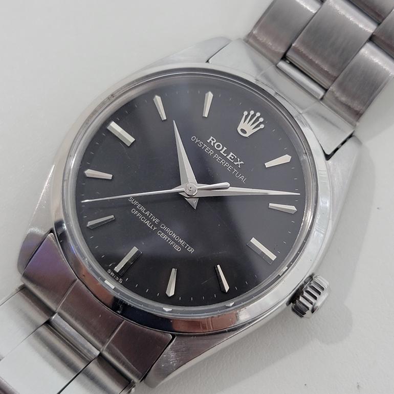 De los hombres Rolex Oyster Perpetual Ref 6564 34mm Hombre Automático Gay Freres 1950s RA532 en venta