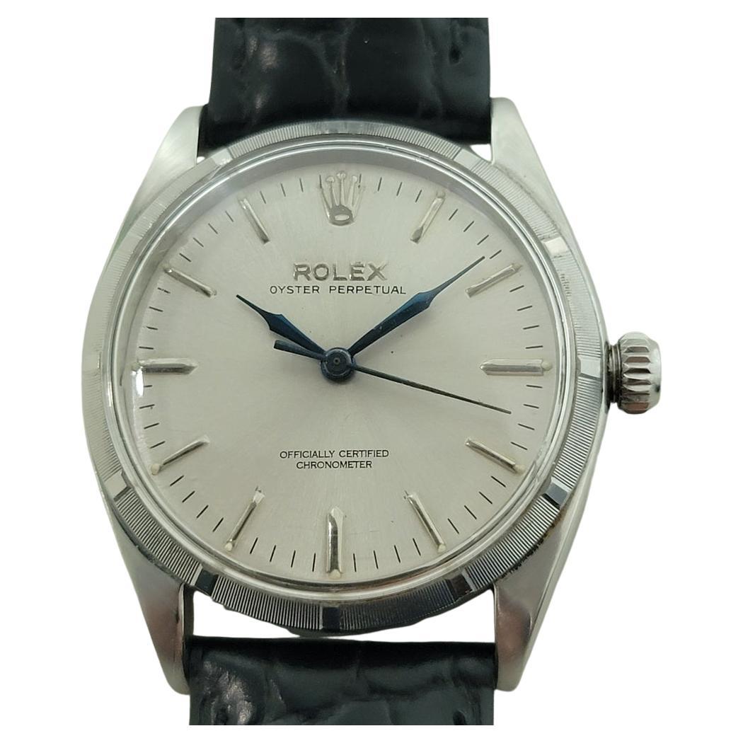 Rolex Oyster Perpetual Ref 6565 34mm Mens Automatic 1950s Swiss Vintage RA547
