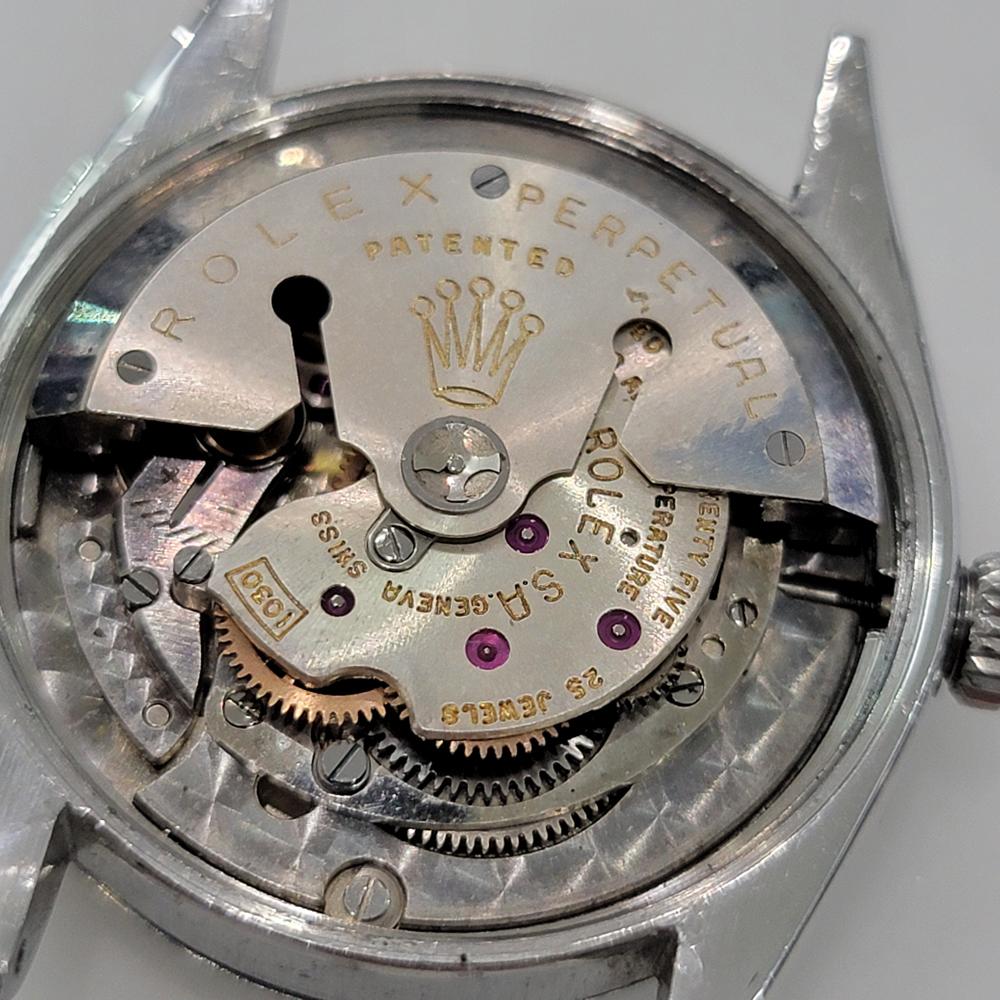 Rolex Oyster Perpetual Ref 6565 34mm Mens Automatic 1950s Swiss Vintage RA547S For Sale 8